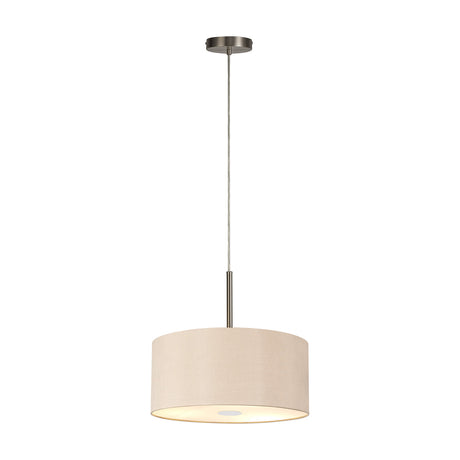 Baymont 5 Light Pendant Light 40cm Antique Gold - Satin Nickel