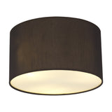 Baymont 3 Light E27 Flush Ceiling Light 30cm - Black