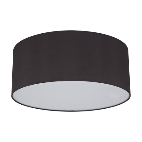 Baymont 3 Light E27 Flush Ceiling Light 50cm - Black