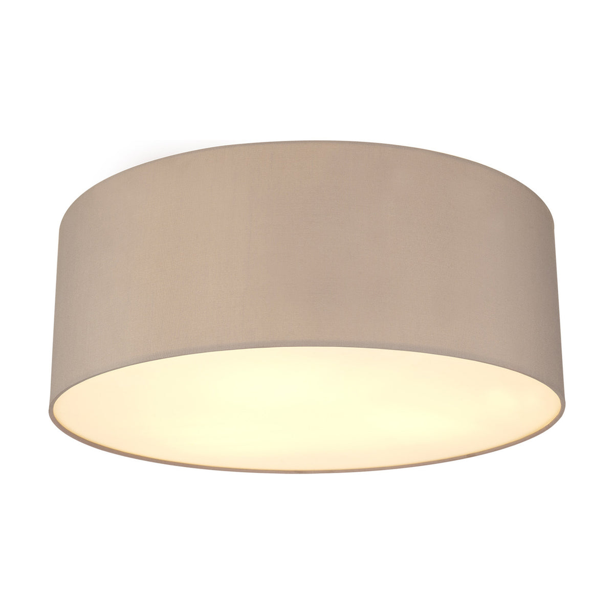 Baymont 3 Light Flush Ceiling Light 60cm Frosted Diffuser - Grey