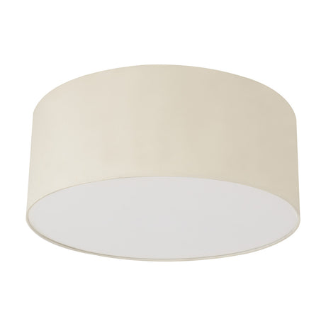 Baymont 3 Light E27 Flush Ceiling Light 50cm - Ivory Pearl