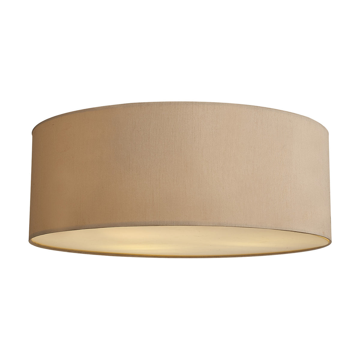 Baymont 3 Light E27 Flush Ceiling Light 60cm - Nude Beige