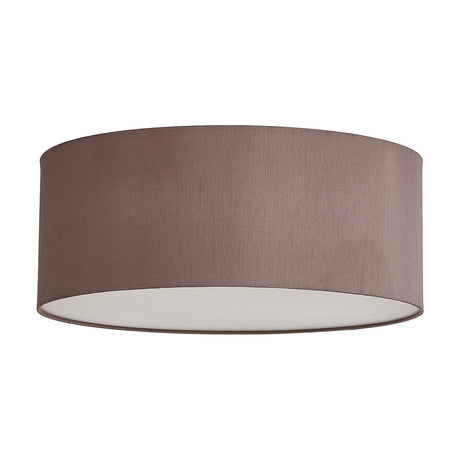 Baymont 3 Light Flush Ceiling Light 50cm Frosted Diffuser - Taupe