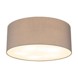 Baymont 5 Light Flush Ceiling Light 50cm Frosted Diffuser - Grey