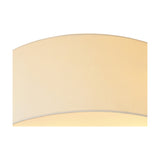 Baymont 5 Light E27 Flush Ceiling Light 50cm - Ivory Pearl