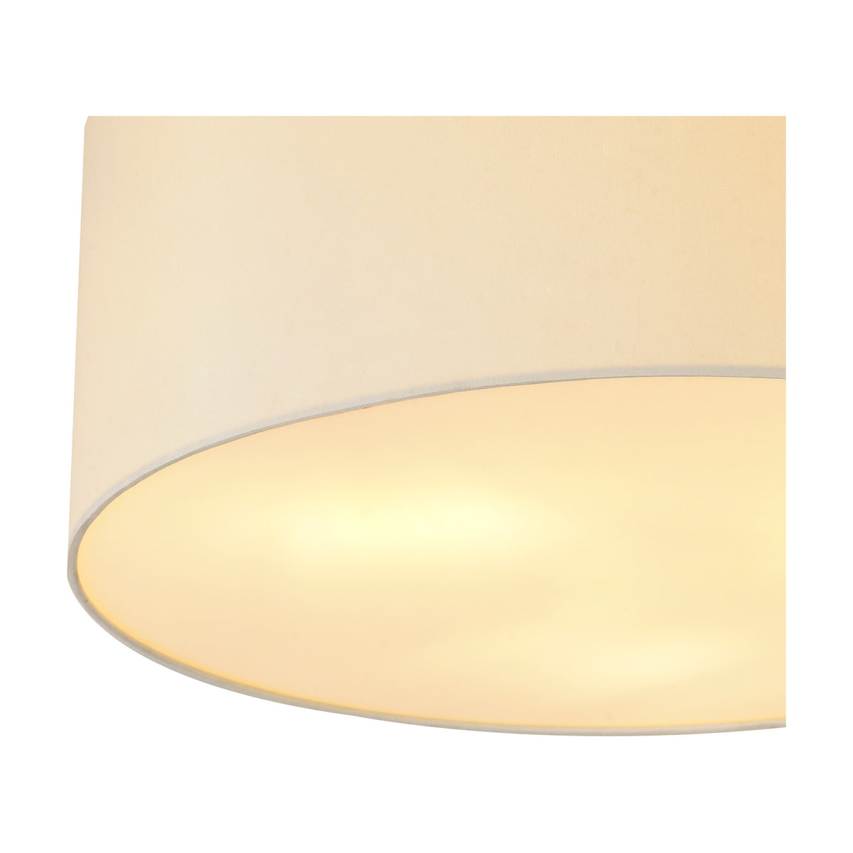 Baymont 5 Light E27 Flush Ceiling Light 50cm - Ivory Pearl