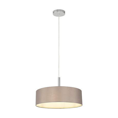 Baymont 5 Light E27 Pendant Light 45cm Grey - Polished Chrome