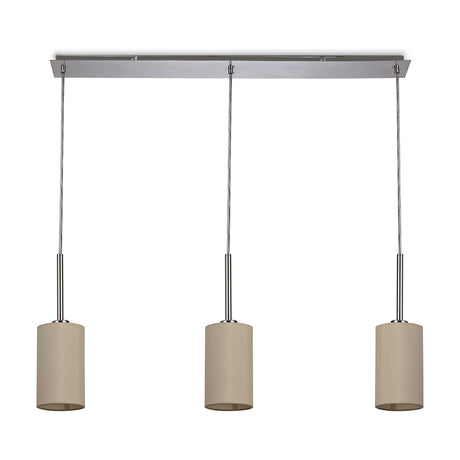 Baymont 3 Light E27 Pendant Light 1.07m Drop - Polished Chrome