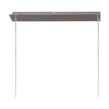 Baymont 3 Light E27 Pendant Light 1.07m Drop Black - Satin Nickel