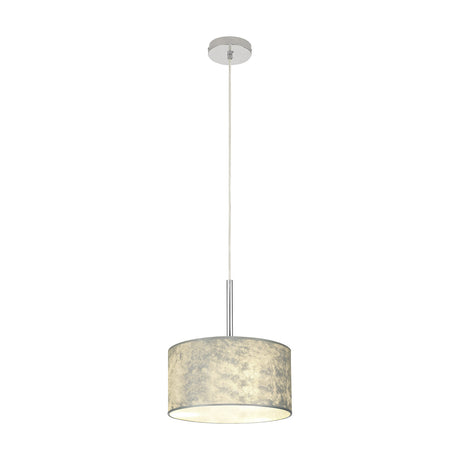 Baymont Pendant Light 30cm Silver Leaf - Polished Chrome