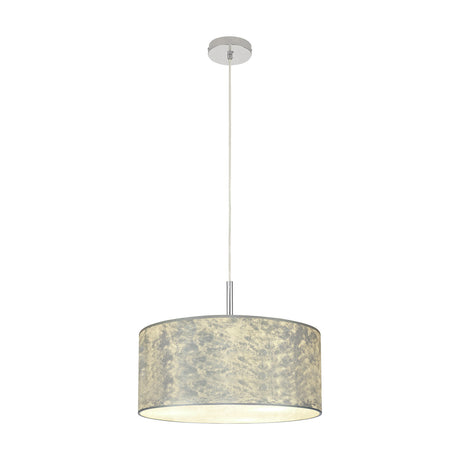 Baymont Pendant Light 40cm Silver Leaf - Polished Chrome