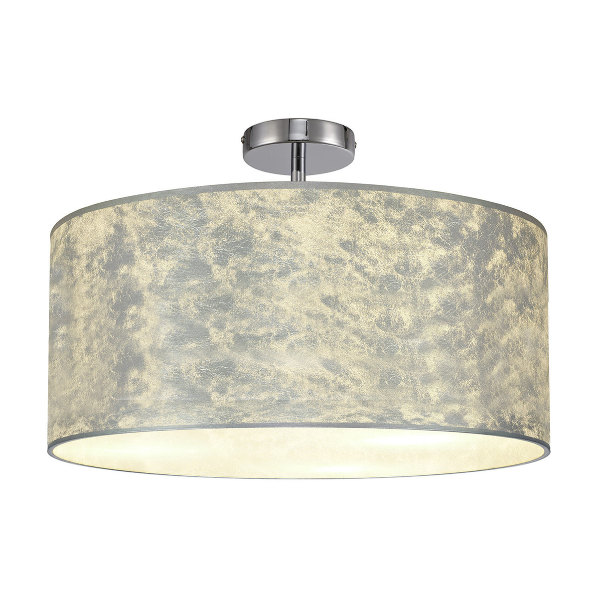 Baymont 3 Light Semi Flush Ceiling Light 50cm - Polished Chrome