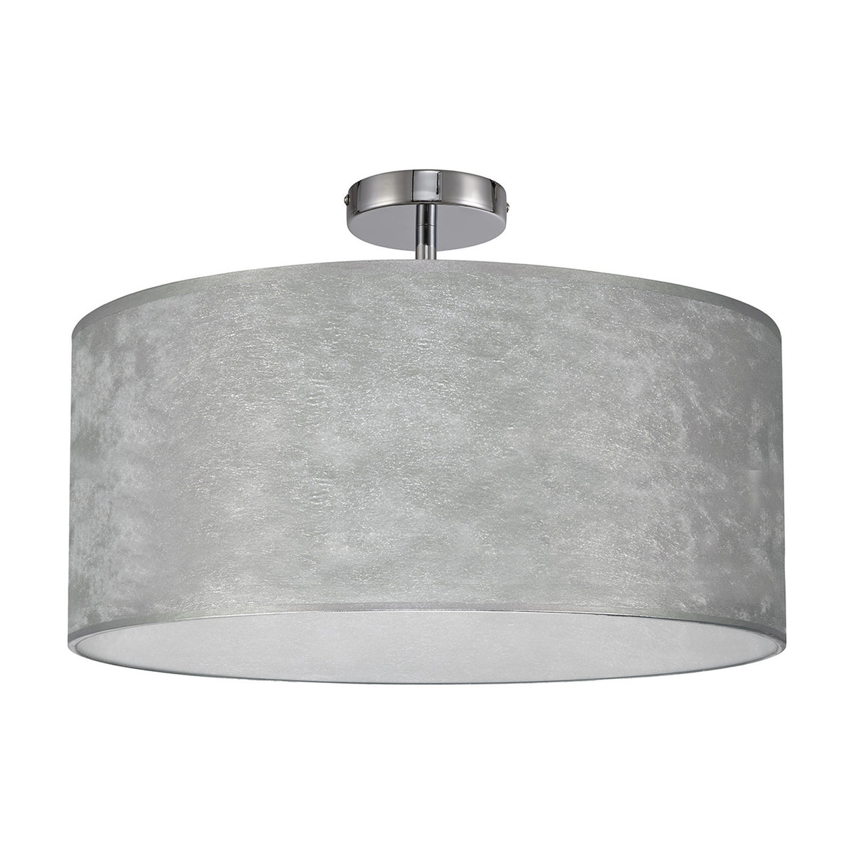 Baymont 3 Light Semi Flush Ceiling Light 50cm - Polished Chrome