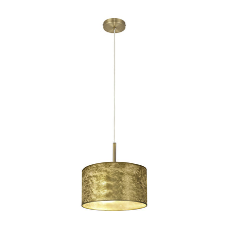 Baymont E27 Pendant Light 30cm Gold Leaf - Antique Brass