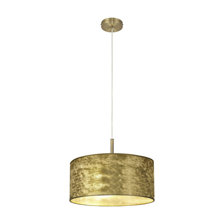 Baymont E27 Pendant Light 40cm Gold Leaf - Antique Brass