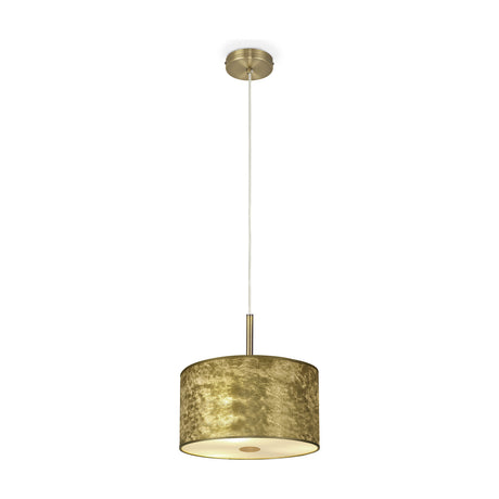 Baymont Pendant Light Gold Leaf Frosted Diffuser - Antique Brass