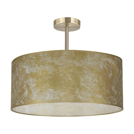 Baymont 3 Light E27 Semi Flush Ceiling Light 50cm - Antique Brass