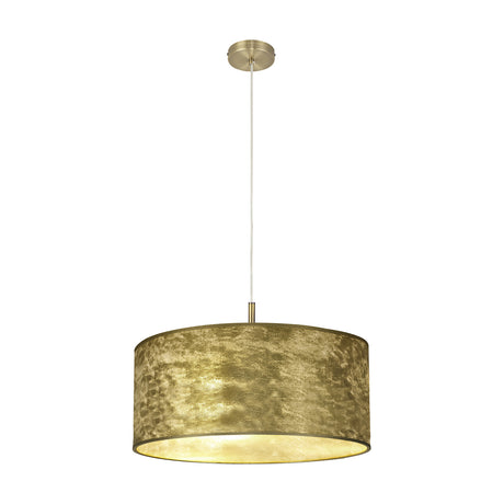 Baymont 5 Light E27 Pendant Light 60cm Gold Leaf - Antique Brass