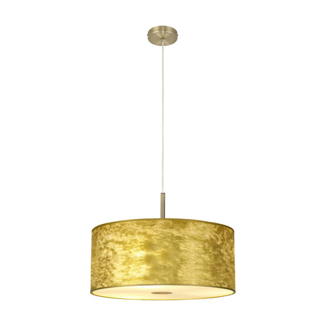 Baymont 5 Light Pendant Light Frosted Diffuser - Antique Brass