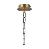 Banyan 3 Light E14 Pendant Light 45cm Grey - Antique Brass