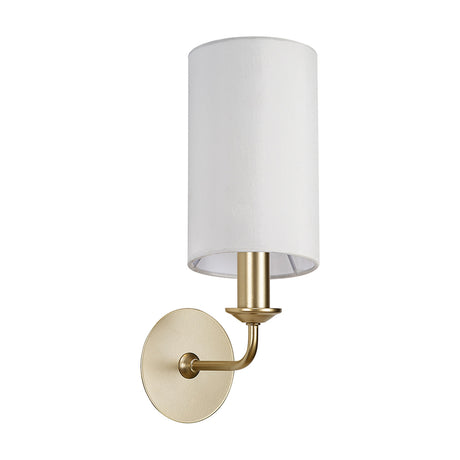 Banyan E14 Wall Light 35.5cm High White - Champagne Gold