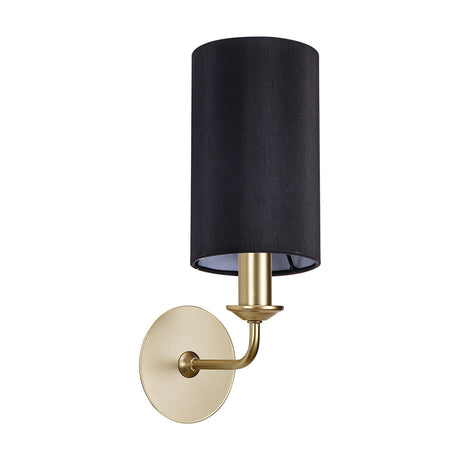 Banyan E14 Wall Light 35.5cm High Black - Champagne Gold