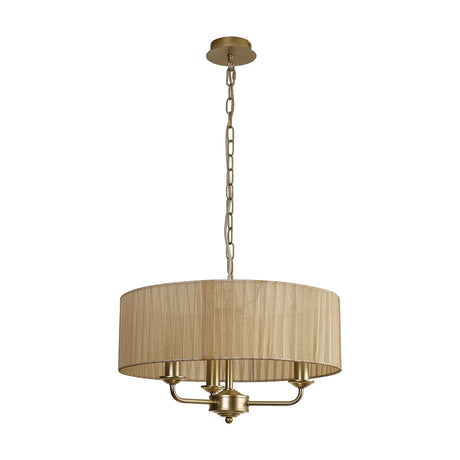 Banyan 3 Light Pendant Light 45cm Soft Bronze - Champagne Gold