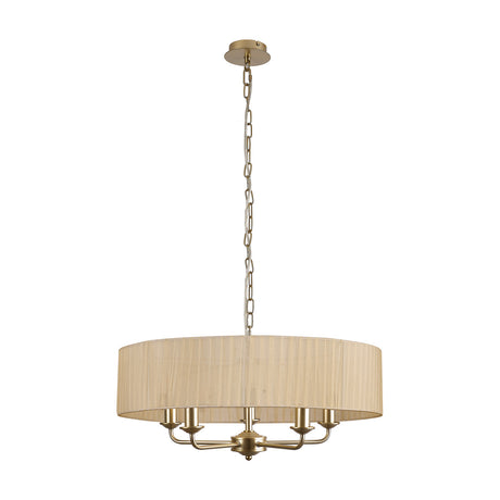 Banyan 5 Light Pendant Light 45cm Soft Bronze - Champagne Gold