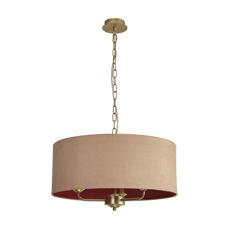 Banyan 3 Light Pendant Light 50cm Antique Gold - Champagne Gold