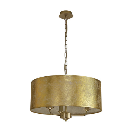 Banyan 3 Light E14 Pendant Light 50cm Gold Foil - Champagne Gold