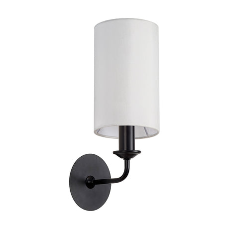Banyan E14 Wall Light 35.5cm High White - Matt Black
