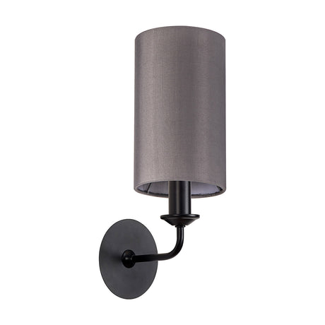Banyan E14 Wall Light 35.5cm High Grey - Matt Black