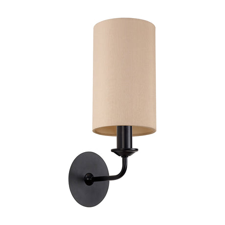 Banyan E14 Wall Light 35.5cm High Nude Beige - Matt Black