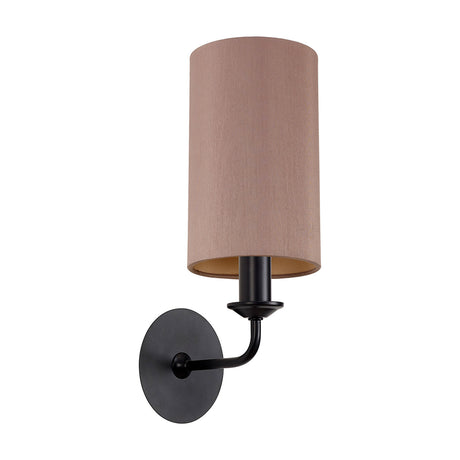 Banyan E14 Wall Light 35.5cm High Taupe - Matt Black