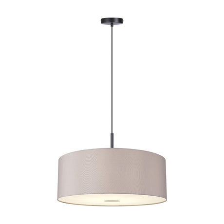 Baymont 5 Light Pendant Light 60cm Grey Diffuser - Satin Black