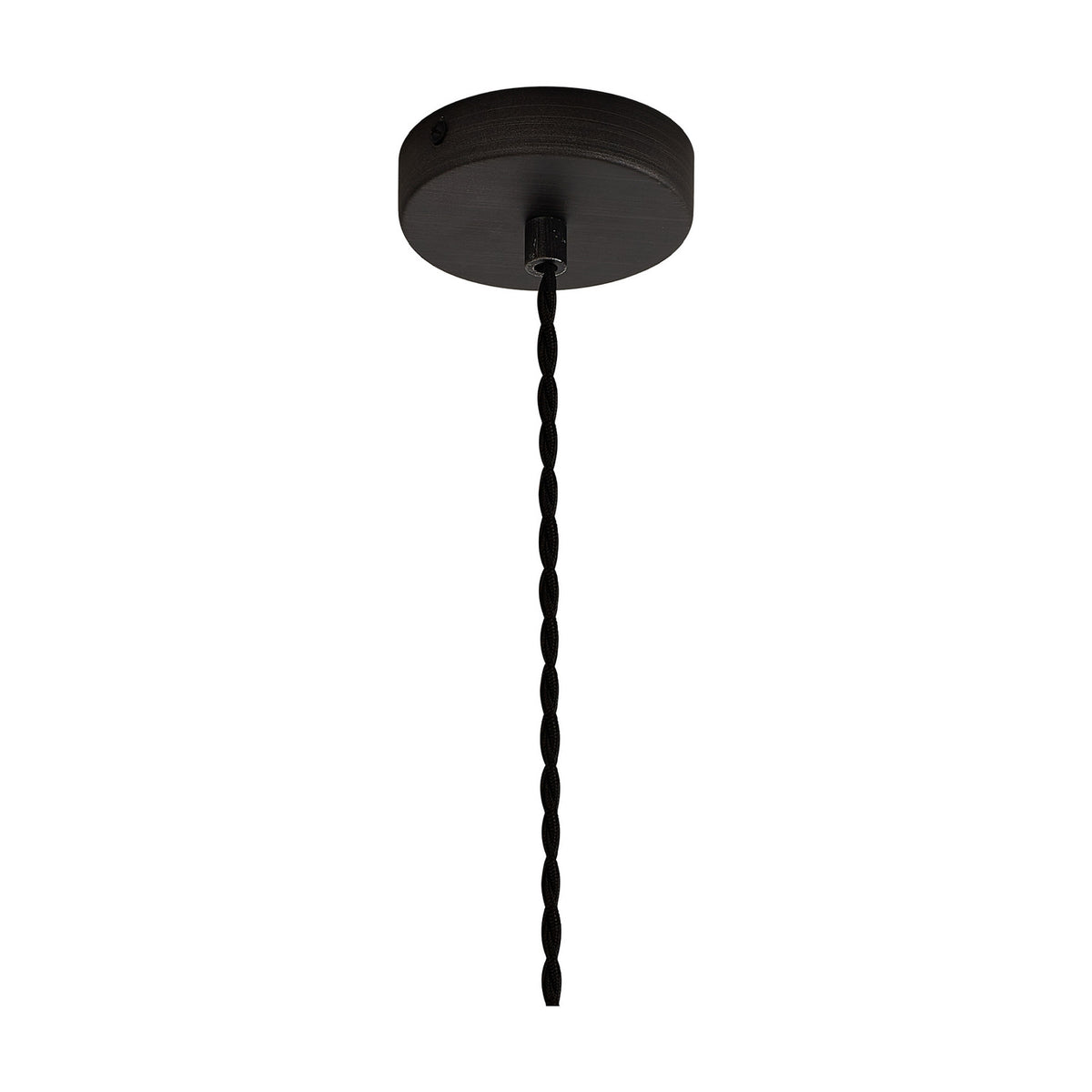 E27 Pendant Light 25cm Amber - Pewter