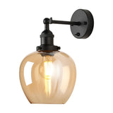 E27 Wall Light 28cm High - Matt Black