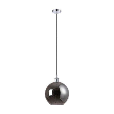 Cawdor Globe Pendant Light 25cm Chrome Plated - Polished Chrome