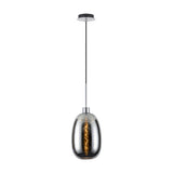 Lori Single E27 Pendant Light Chrome - Polished Chrome