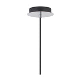 Lori E27 Pendant Light 12cm Dia Clear - Polished Chrome