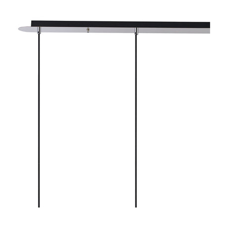 Lori 4 Light E27 Pendant Light 1.2m Drop Smoke - Polished Chrome