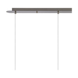Lori 3 Light E27 Pendant Light 85cm Drop Opal - Satin Nickel