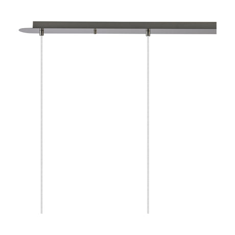 Lori 4 Light Pendant Light 1.2m Drop Iridescent - Satin Nickel