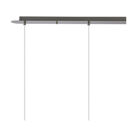 Lori 4 Light E27 Pendant Light 1.2m Drop Smoke - Satin Nickel