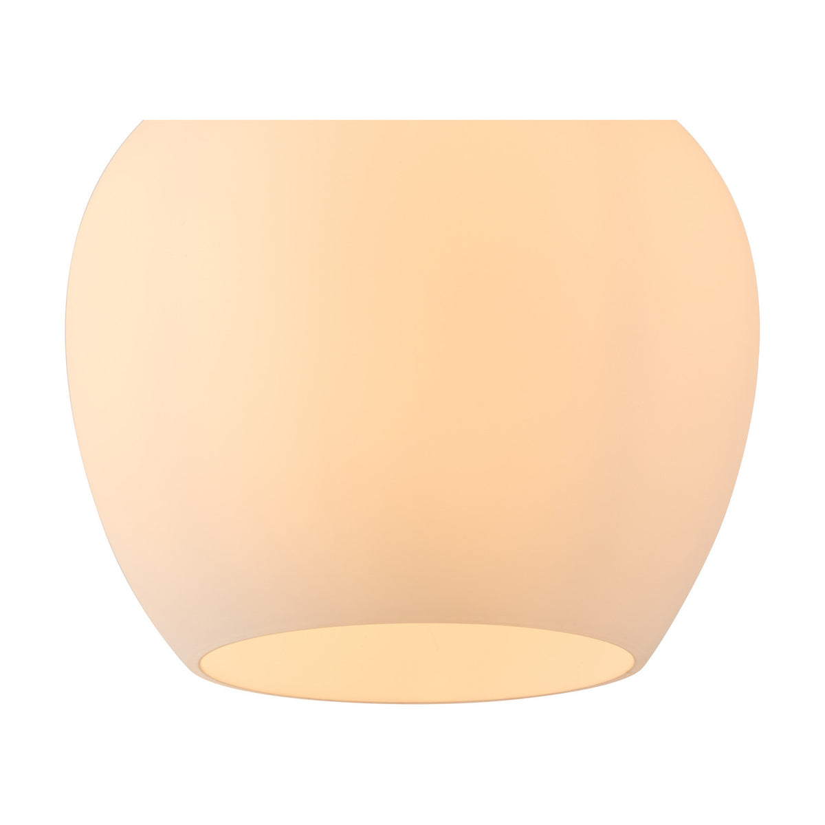 Lori Round Flush Ceiling Light 15cm Opal - Satin Nickel