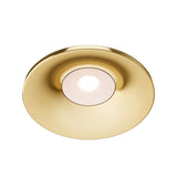 Barret Single Fixed Round Recessed Downlight in gold, an elegant lighting solution for modern interiors.