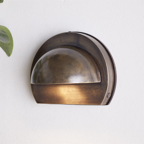Datu Outdoor Wall Light - Antique Brass