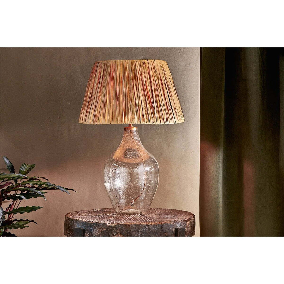 Damini Recycled Glass Table Lamp Base - Clear