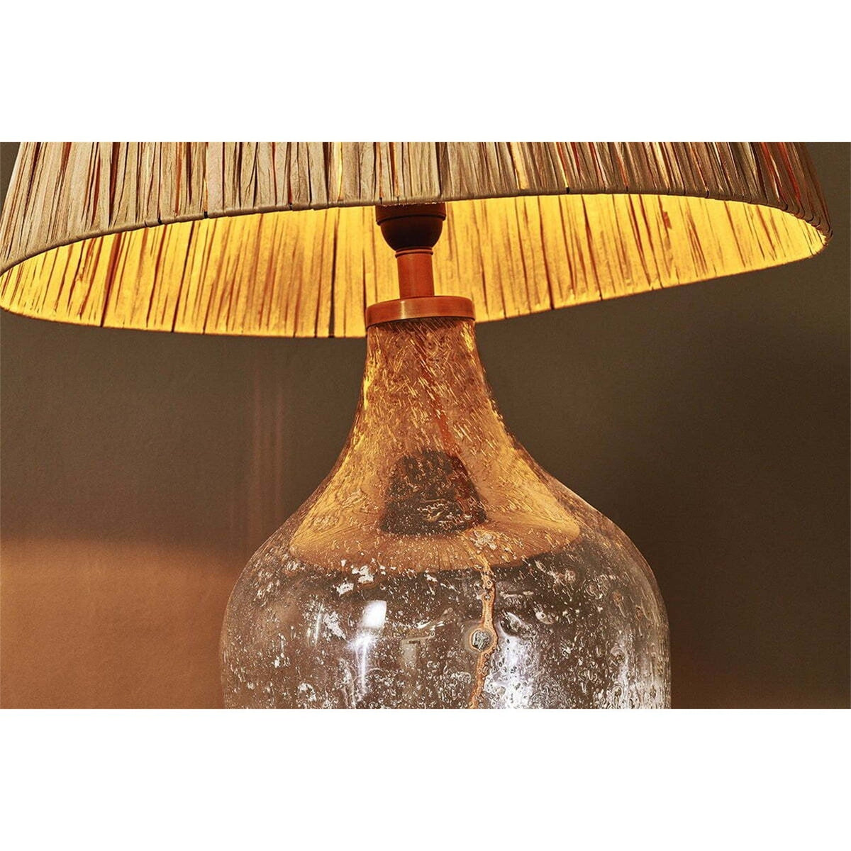 Damini Recycled Glass Table Lamp Base - Clear