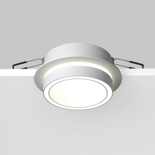 Orlo Fixed Round Recessed Downlight in White, a clean and minimalistic downlight option for seamless lighting.